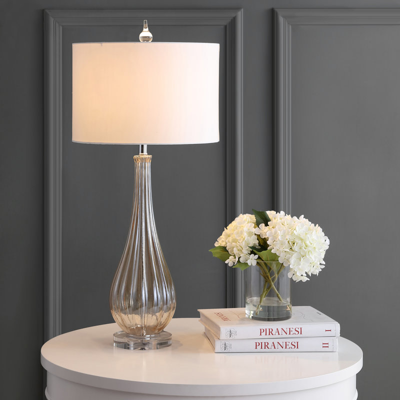 Dew Drop 32.75" Glass/Crystal LED Table Lamp