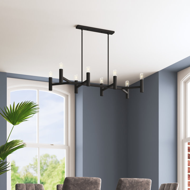 Martella 8-Light Chandelier, Noir