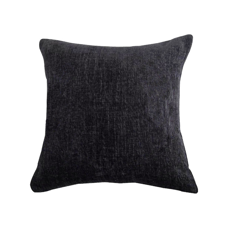 Hamilton Charcoal Gray Embroidered Antlers Traditional Urban Rustic 18x18 inch Throw Pillow
