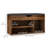 Shoe Bench Entryway Rack w/ Padded Cushion for Hallway, Rustic Brown