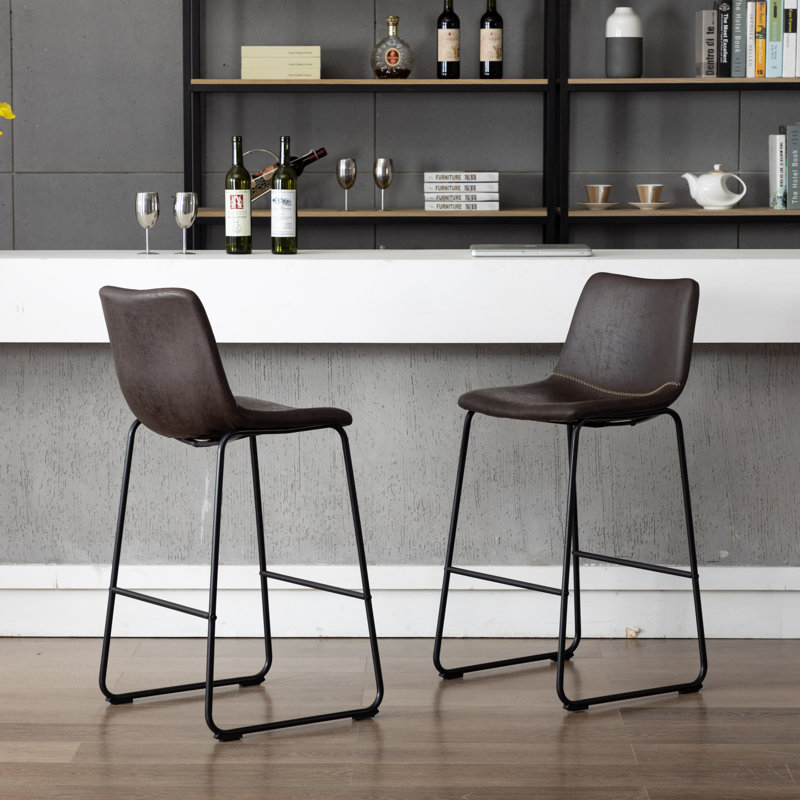 Daves 27.55" Bar & Counter Stool, Black