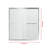 44" - 48" W, 62" H Double Sliding Semi-Frameless with Fixed Glass Panel 48" W x 62" H Shower Door-71011716