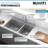 Ruvati 33 x 22 inch Drop-in Topmount Kitchen Sink 16 Gauge Stainless Steel-105973734