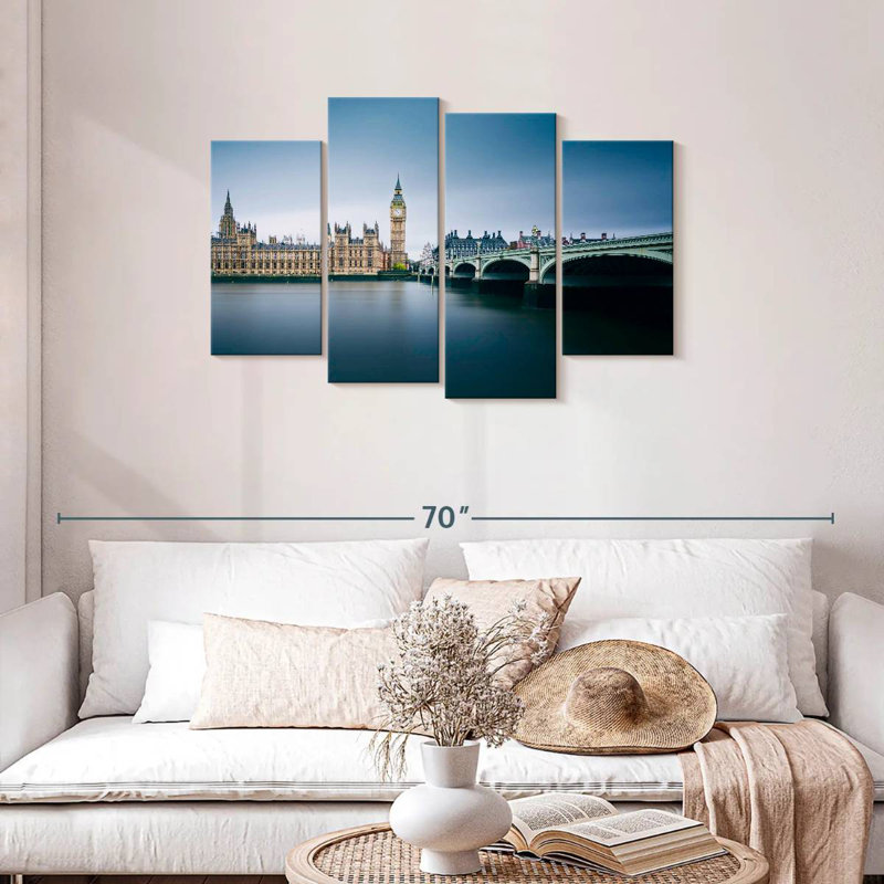 Keesha London Riverside Blue Hour, H 27 po x l 43 po