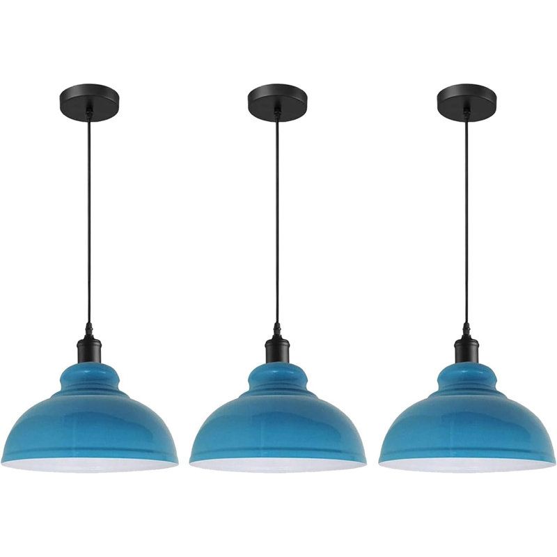 3 - Light Dome Pendant, Blue