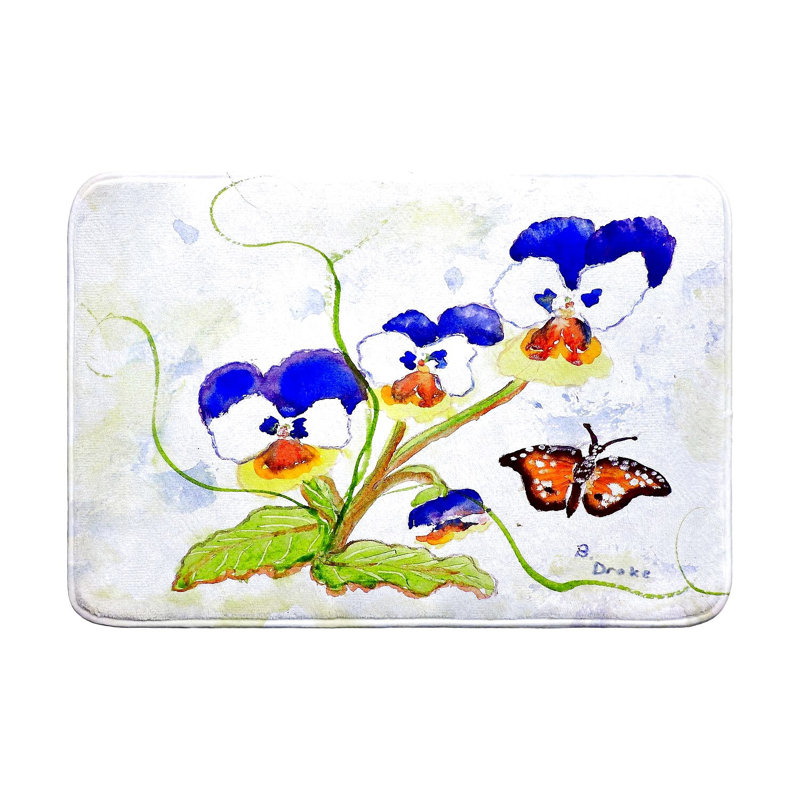 Tapis de bain Pansies