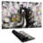 Beautiful spotted peacock - 14.00"x24.25" Desk mat