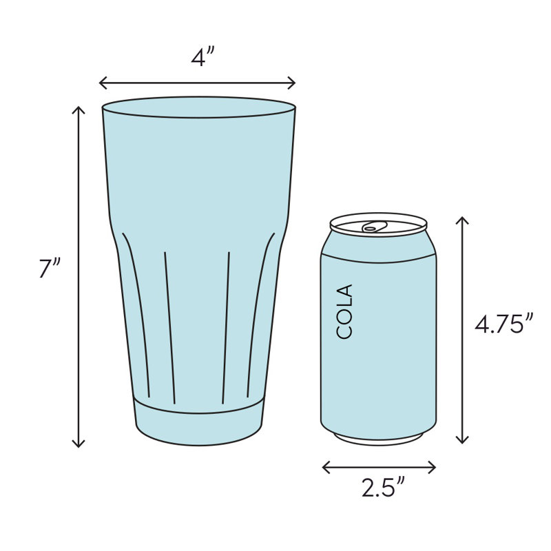 Mcculloch 9oz. Stainless Steel Drinking Glass