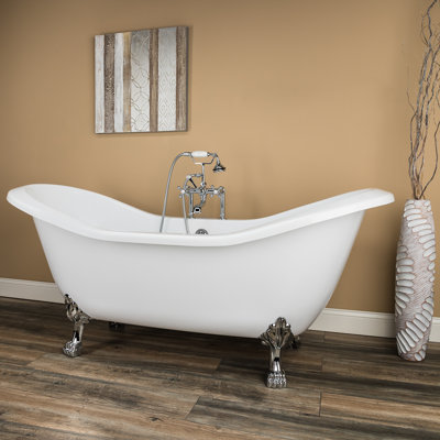 Serenity 72'' x 31'' Soaking Acrylic Bathtub