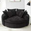Fauteuil d'appoint rembourré en tissu chenille-83301239