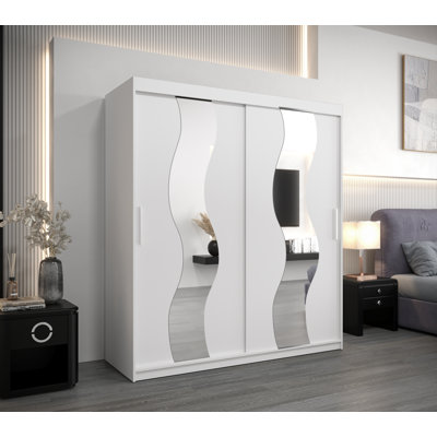 Abhinay 2 Door Manufactured Wood Wardrobe
