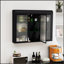 Armoire de rangement arquée à porte en verre avec esthétique moderne et rangement spacieux, parfaite pour toute pièce de votre maison.-364778156