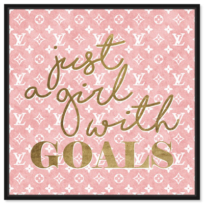 «Fashion and Glam Girl With Goals Fashion», impression sur toile
