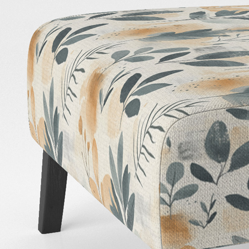 Fauteuil de chambre Floral, Pantoufle sans accoudoirs