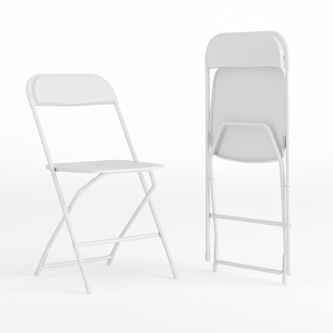 Hercules Series Plastic Folding Chair - 650LB Weight Capacity (Set of 2) Inbox Zero 