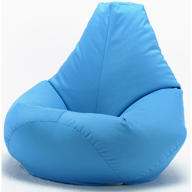 Seater Polyester Blend Outdoor Friendly Bean Bag Chair, Aqua