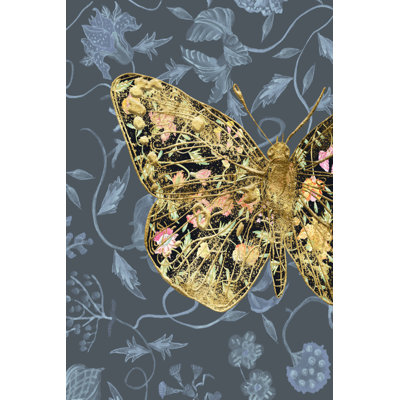 Nesting Butterfly II 1 Piece Wrapped Canvas Wall Art