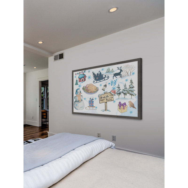 Minus 10 - Single Picture Frame Painting, 30cm H x 46cm W