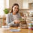 48Pcs Food Storage Containers Set Kitchen Organizers Meal Prep Container Airtight, BPA-Free Stackable Reusable Snack Lunch Containers, Easy-Snap Lids, Plastic Snapware(24Containers+24 Lids)Pantry And Kitchen Organization With Free Labels And Marker