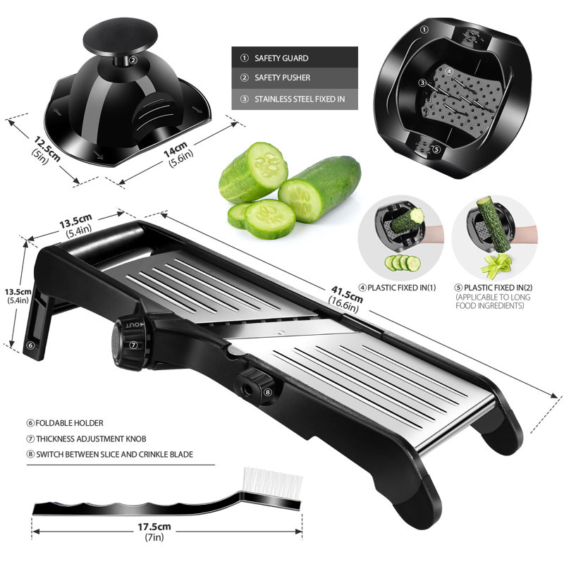 TOPMART Stainless Steel Mandoline Slicer