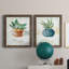 Sauge en pot - ensemble de 2 peintures sur toile encadrées-1860003677-1860003673
