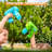 2 Kids Bubble Gun with 2 Bottles Refill Solution