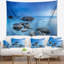 Tapisserie de mer bleu rocky seascape-28501843