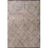 Rapture Orange/Gray Moroccan Luxury Area Rug