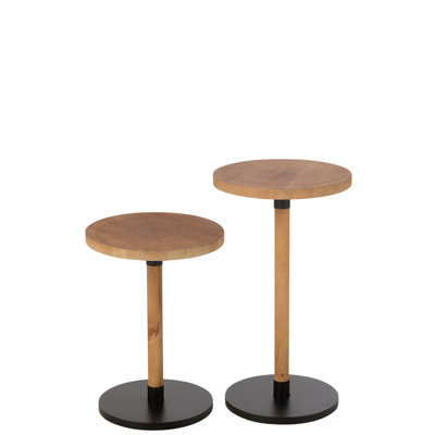 Sanjuana Pedestal Side Table Set