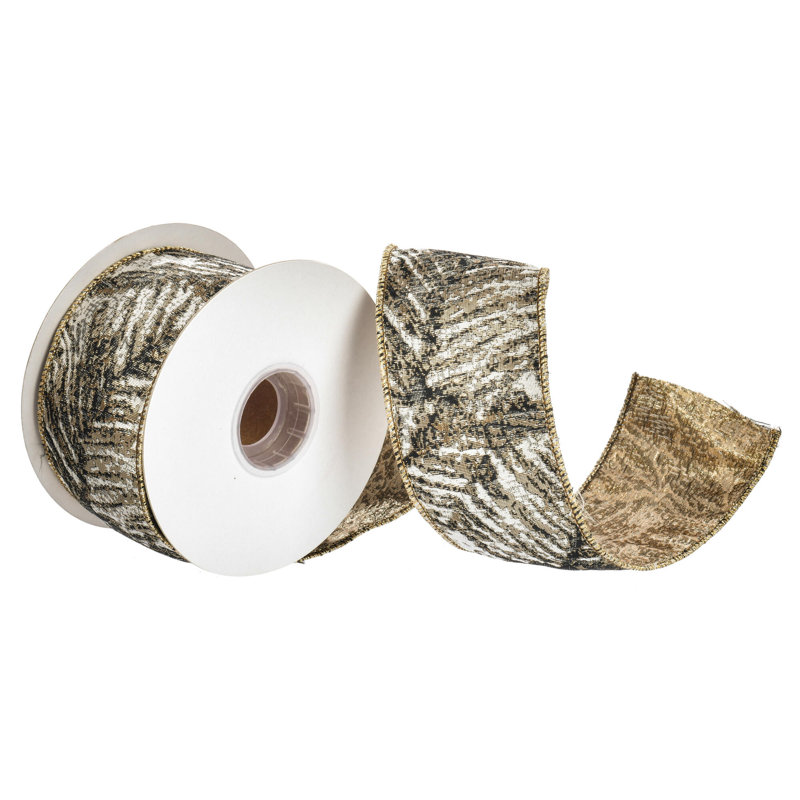 Vickerman 2.5" Black Jacquard Ribbon.