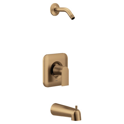 Moen Genta Lx 1-Handle Tub And Shower Trim Kit, Valve Sold Separately