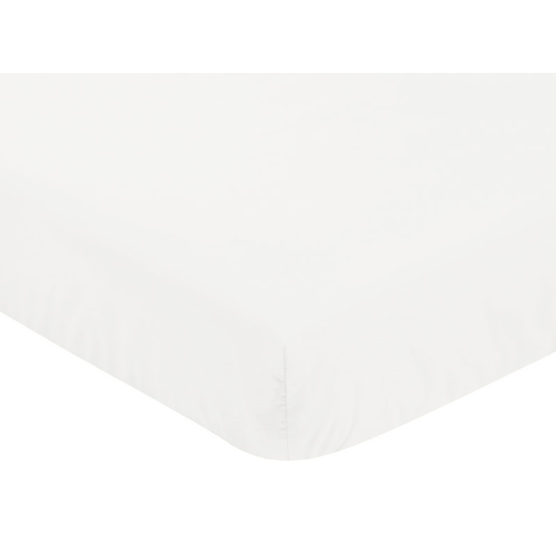 Taupe and Ivory Linen Blend Boho Fringe 4-Piece Crib Bedding Set