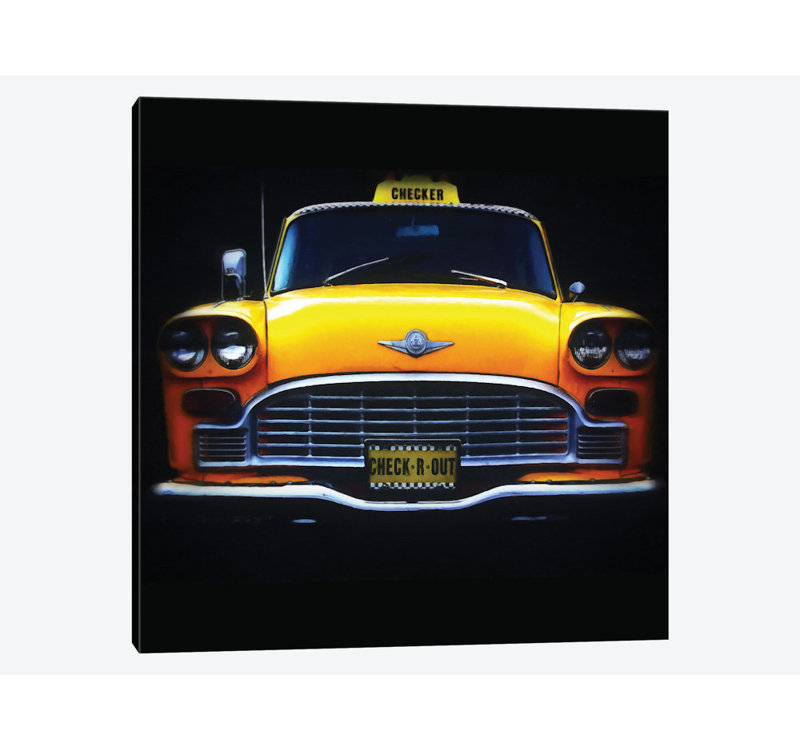 « check r out », impression sur toile, H 12 po x l 12 po x P 1,5 po, Pas de tapis, Toile tendue