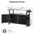 Opaline Rolling 54.5" Outdoor Kitchen Island With Stainless Steel Tabletop With Lockable Wheels