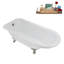Baignoire sur pattes 62 ", plateau, bonde, pattes 62" Streamline-101628981-102218227