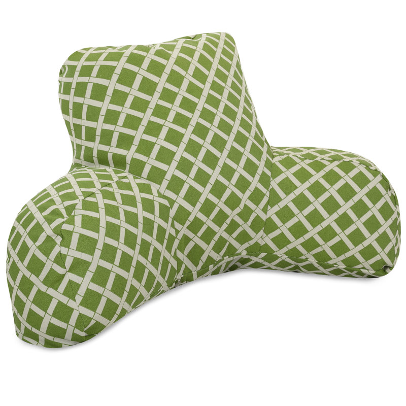 Bamboo Pattern Indoor/Outdoor Bedrest Pillow, Sage