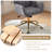 Swivel Adjustable Office Chair With Golden Metal Base-1977471793