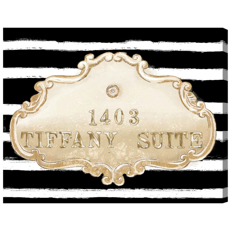 « tiffany suite black » par oliver gal, impression sur toile, H 24 po x l 30 po, Toile tendue