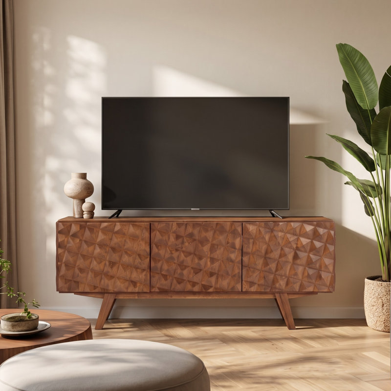 Meuble télé 53 po NTC Sapa, Noyer foncé