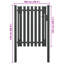 Parchure Anthracite Metal Gate-1334828433