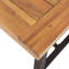 Banc élégant en bois avec base en métal