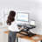 Jolicoeur Adjustable Metal Base Standing Desk Converter