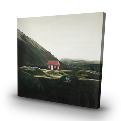 Isolated shack - 32"x32" art on canvas