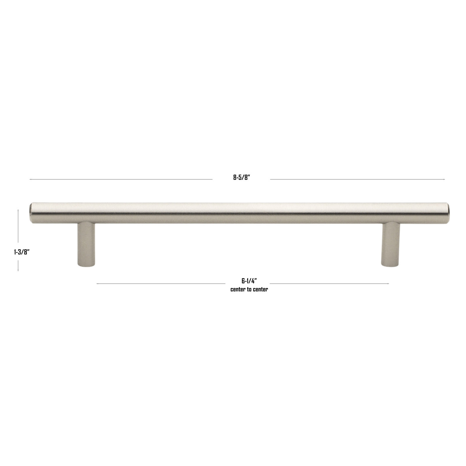 Roman Bar Pull, Stainless Steel, 6 5/16"