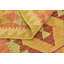 Tapis en laine rouge/beige 2 pi 6 po x 4 pi "one-of-kind" à la main noué la new age Elland