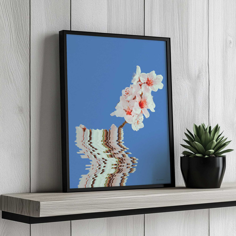 «Blossoms in Balance» par Seven Trees Design, reproduction d'art, 12 W x 16 H, Silver, Framed Print