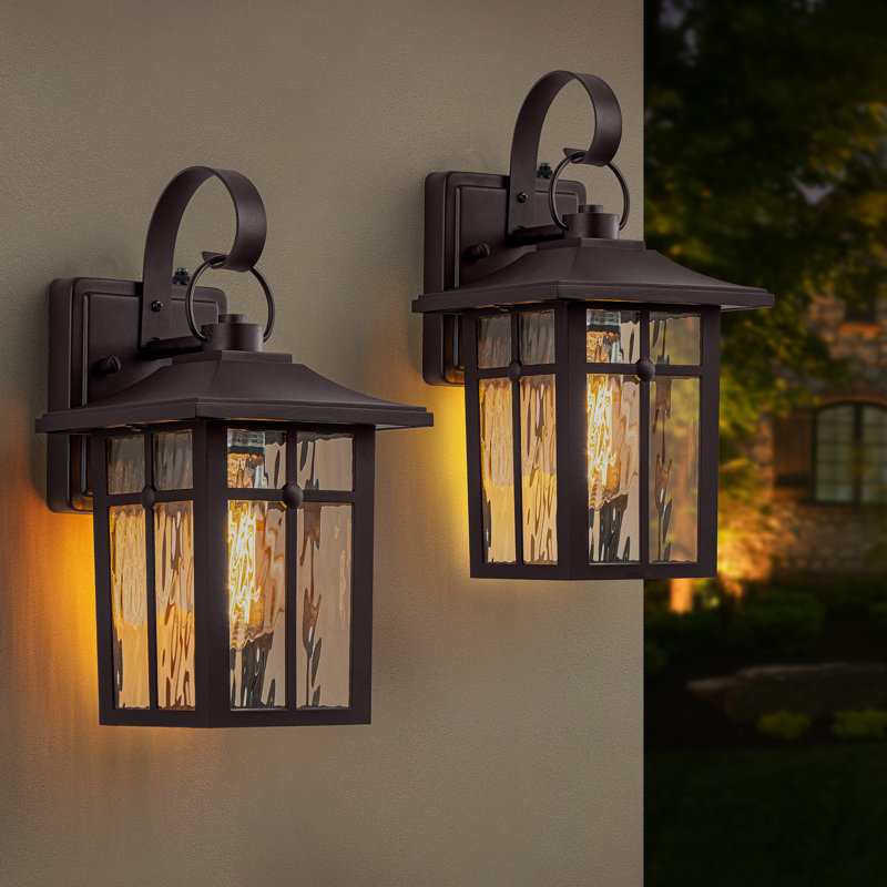Dallas Outdoor Wall Sconce with Dusk to Dawn, Oil Rubbed Bronze