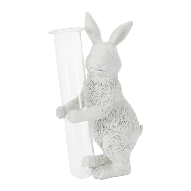 August Grove® White Rabbit Bud Vase (Set of 2) | Wayfair
