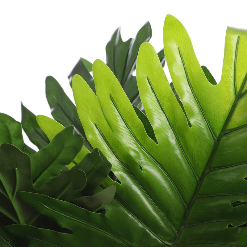 Faux Philodendron Plant in Pot, 60cm H x 70cm W x 70cm D