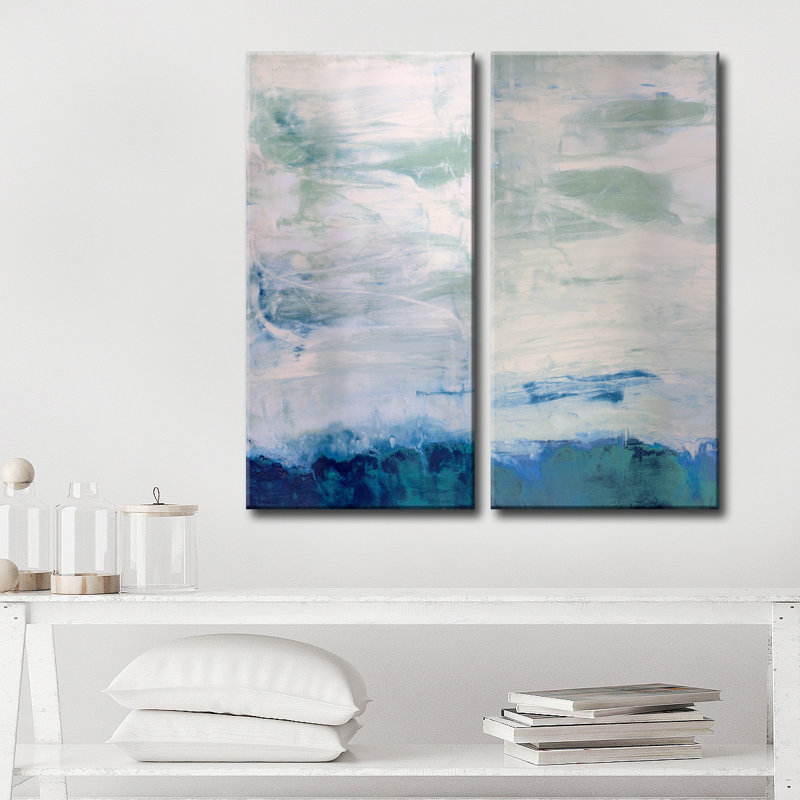 «Abstract» par Tristan Scott - ensemble de 2 reproductions d'art graphique sur toile tendue